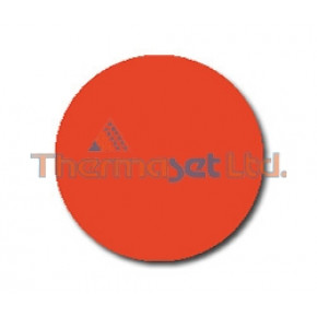 Poppy Red Ripple-Leatherette / BS 04E53 / Polyester Powder Coat